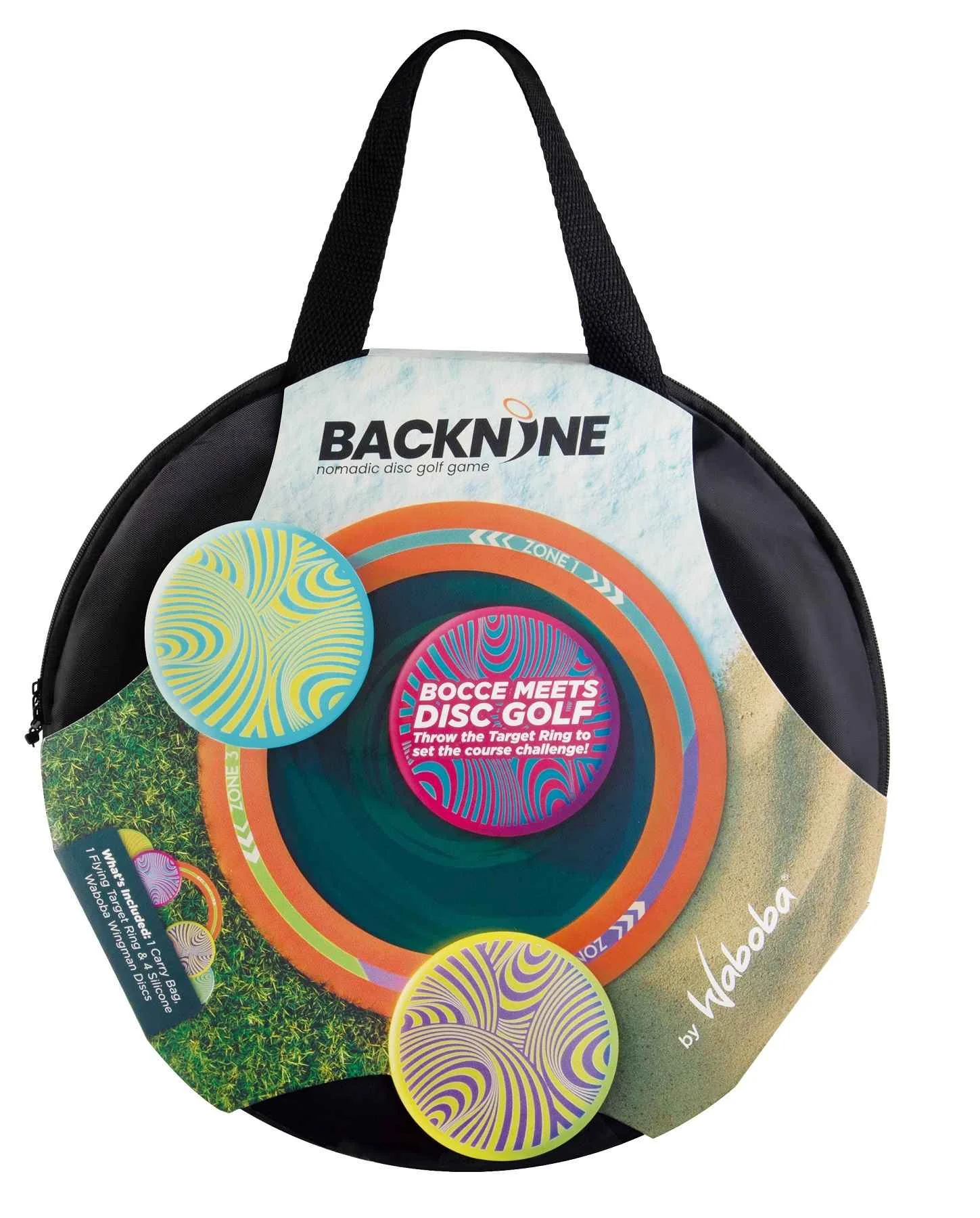 Waboba Sada lietajúcich tanierov a terču Backnine Discgolf 1×1 set, sada lietajúcich tanierov s terčom