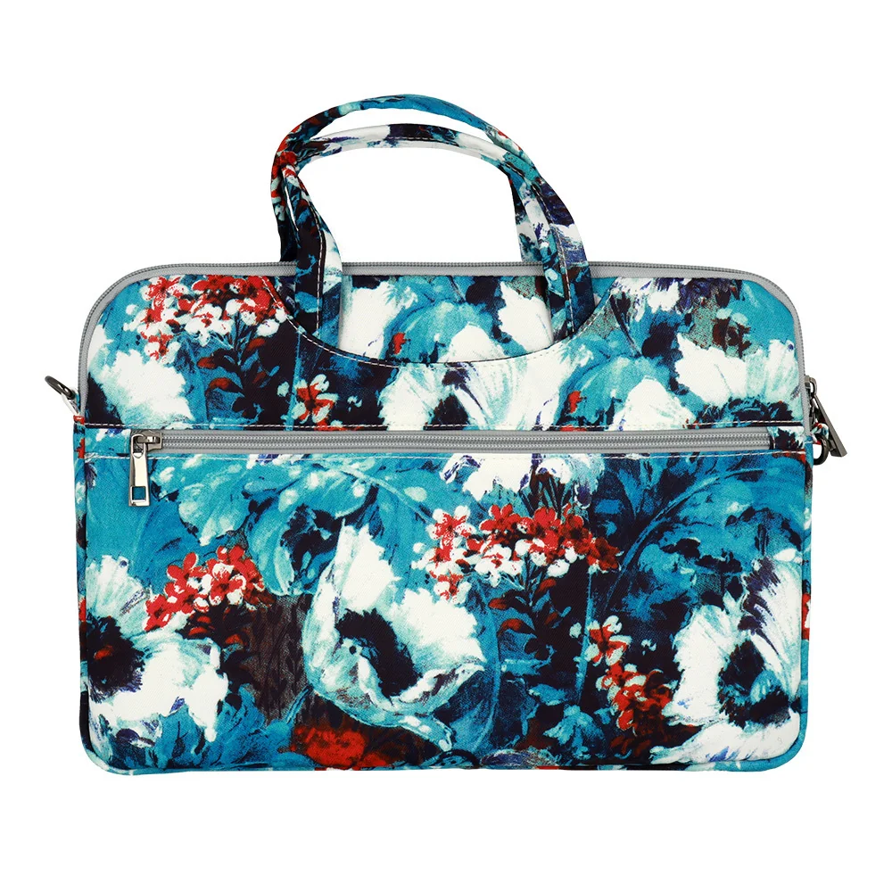 MG Wonder Briefcase taška na notebook 15-16'', white poppies 