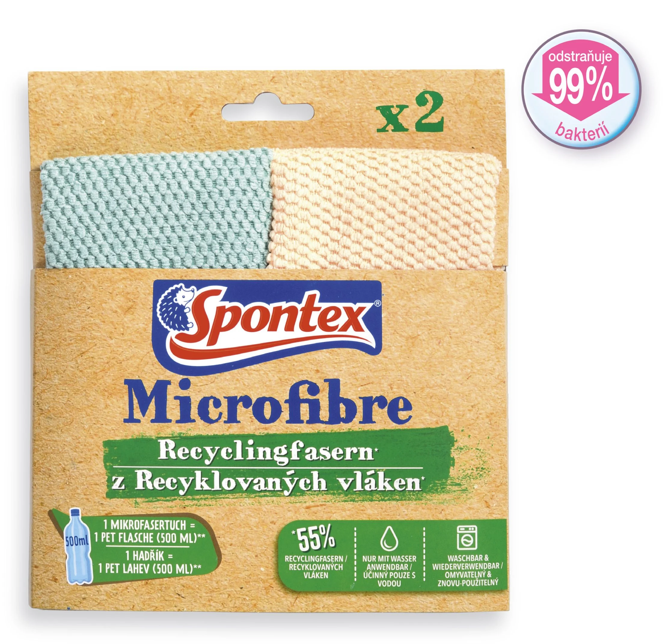 Spontex Microfiber Recycled Fibres