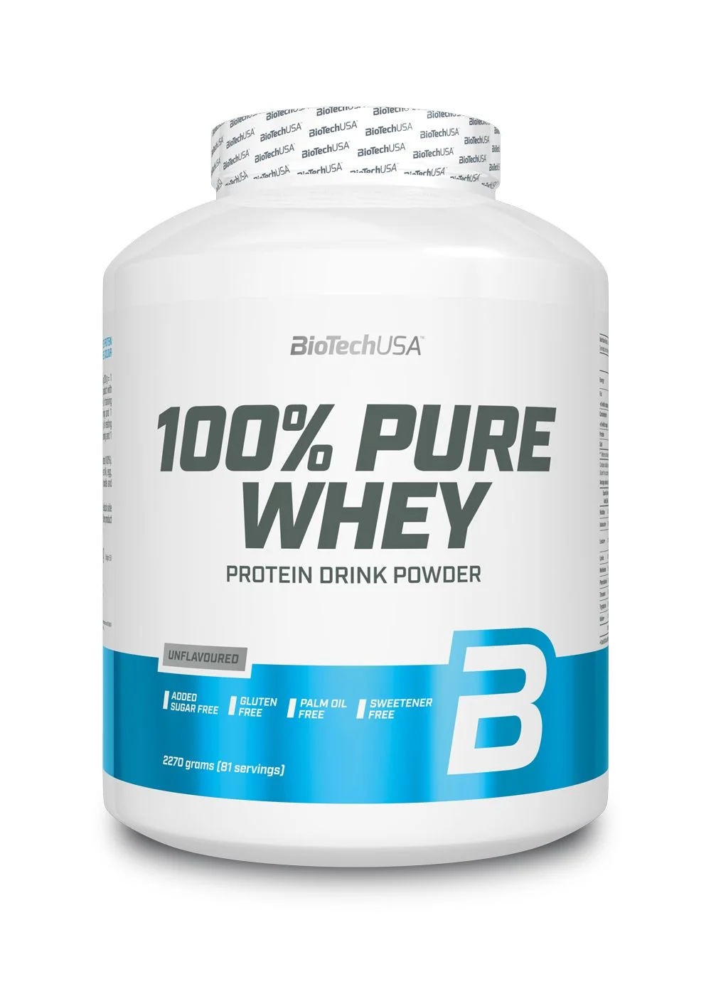 BioTechUSA 100% PURE WHEY bez príchute 2270 g