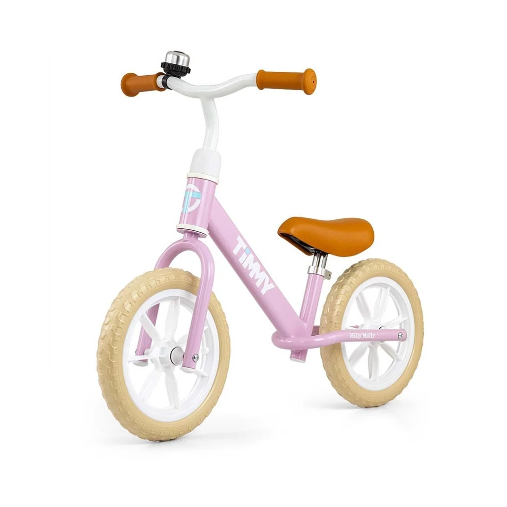 Detský balančný bicykel Milly Mally Timmy Pink , 20C56330