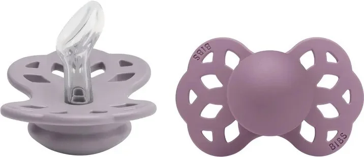 BIBS Infinity anatomické cumlíky zo silikónu 2ks - veľkosť 1, Fossil Grey / Mauve