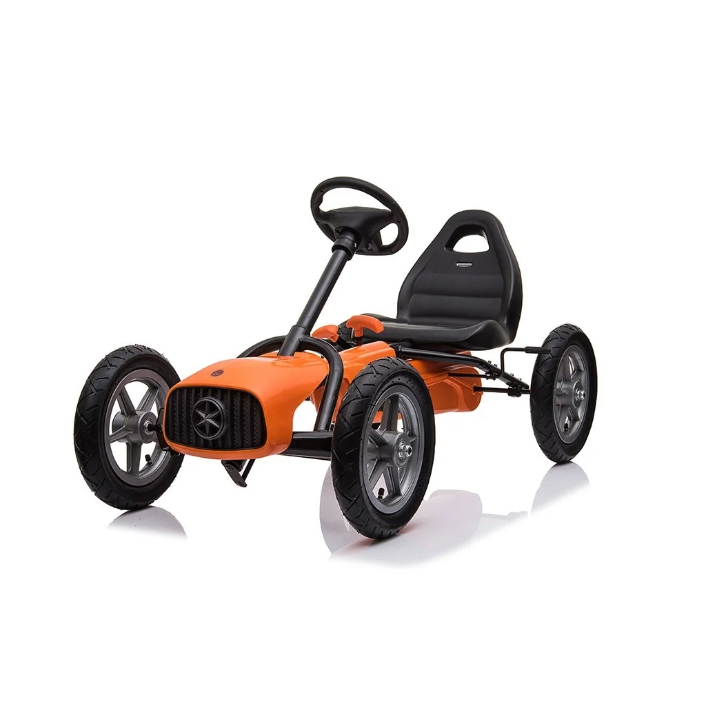 Detská šliapacia motokára Go-kart Baby Mix Buggy oranžová , 