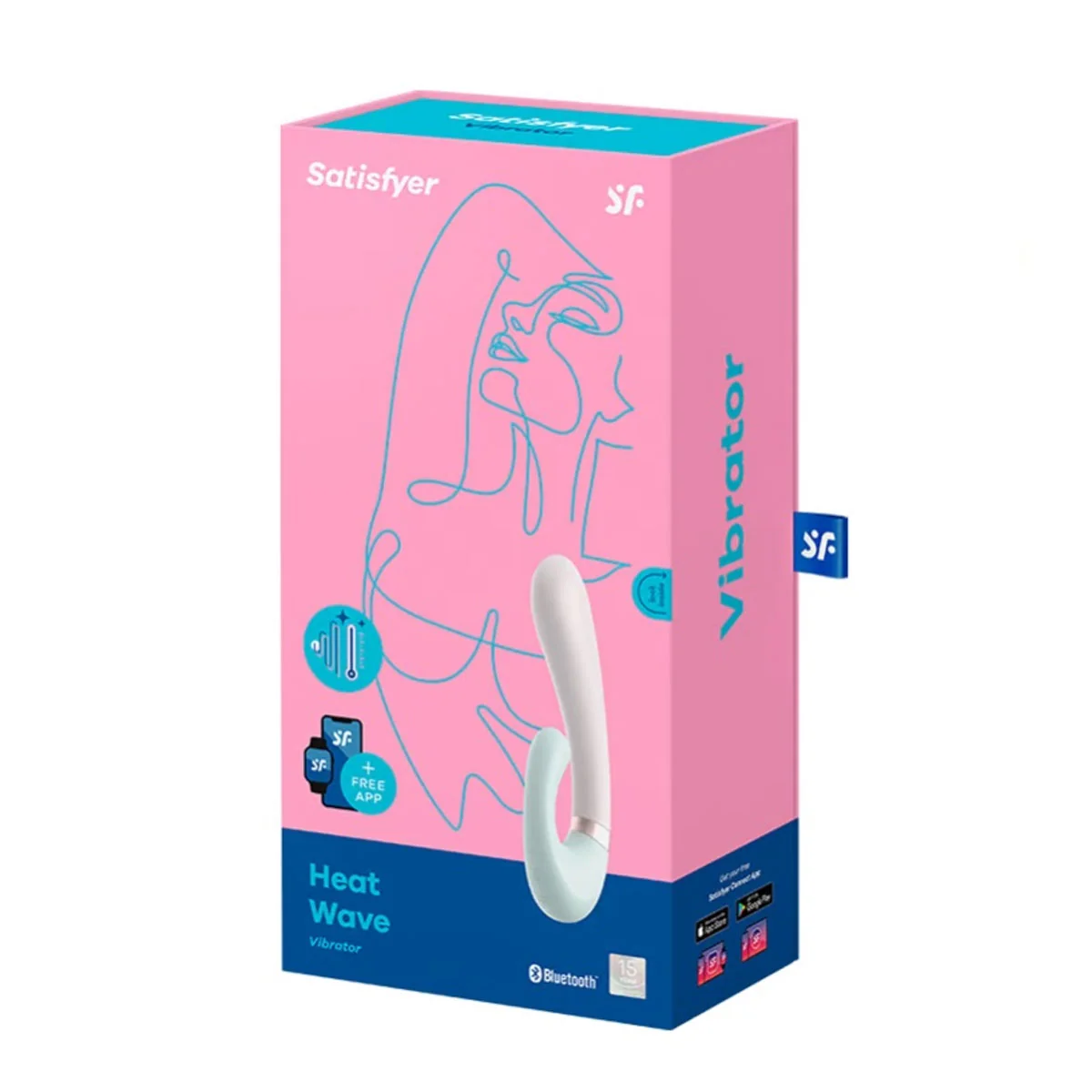 SATISFYER Heat Wave - Inteligentný vibrátor s ohrevom 