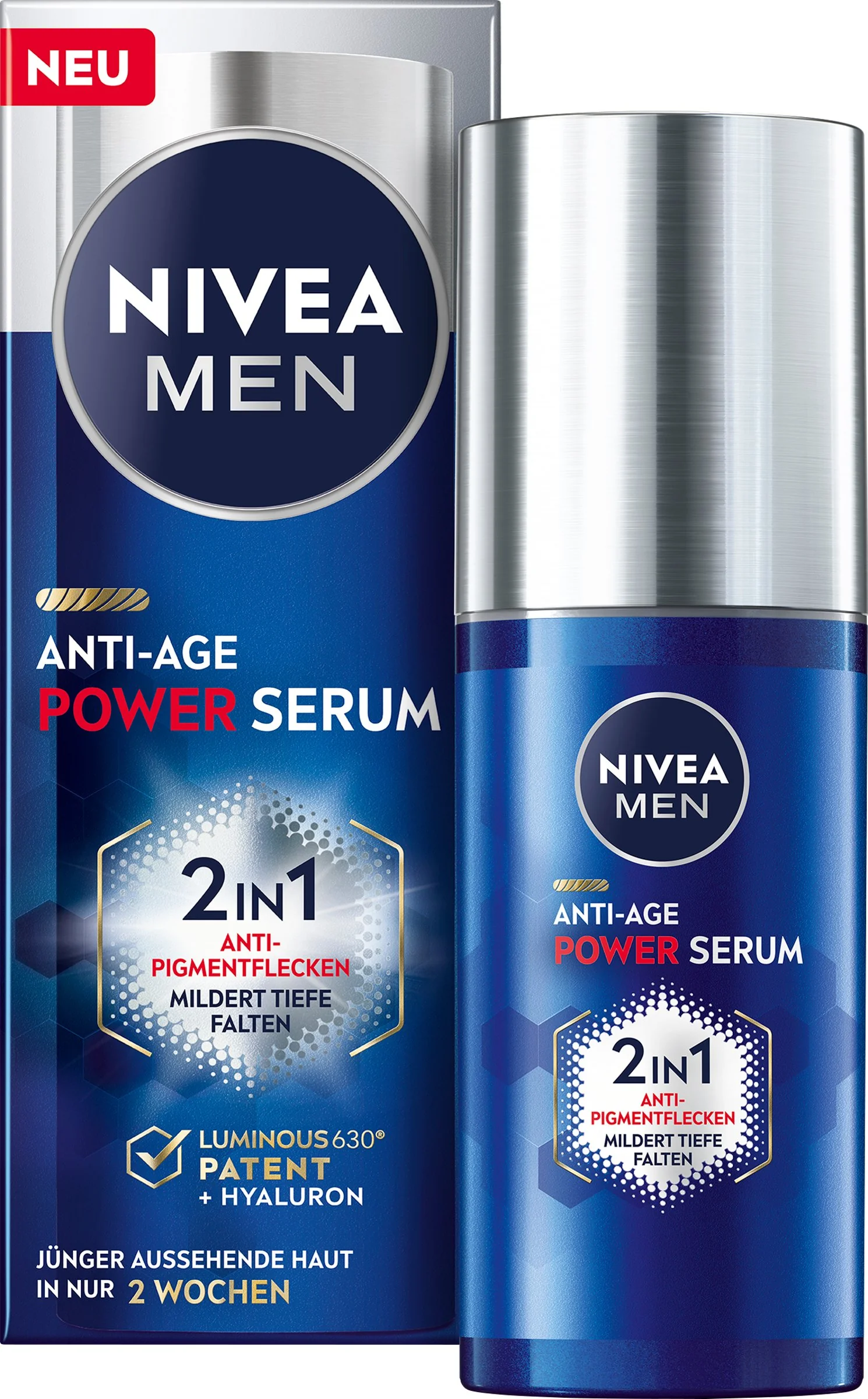 Nivea Men Posilňujúce Power sérum 2 v 1 1×30 ml, pleťové sérum pre mužov