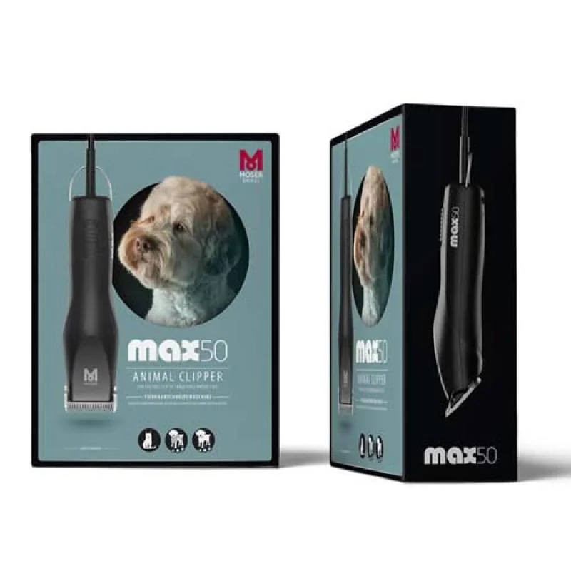 MOSER MAX50 230V 50-60Hz ergonomický strihací strojček,čepel 1mm 