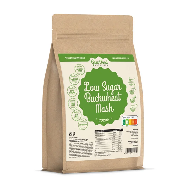 GreenFood Nutrition Low Sugar Buckwheat Mash cocoa