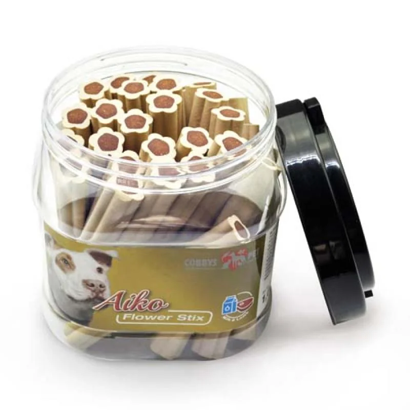 COBBYS PET AIKO Flower Stix 12cm Mlieko+Jahňa 1ks 