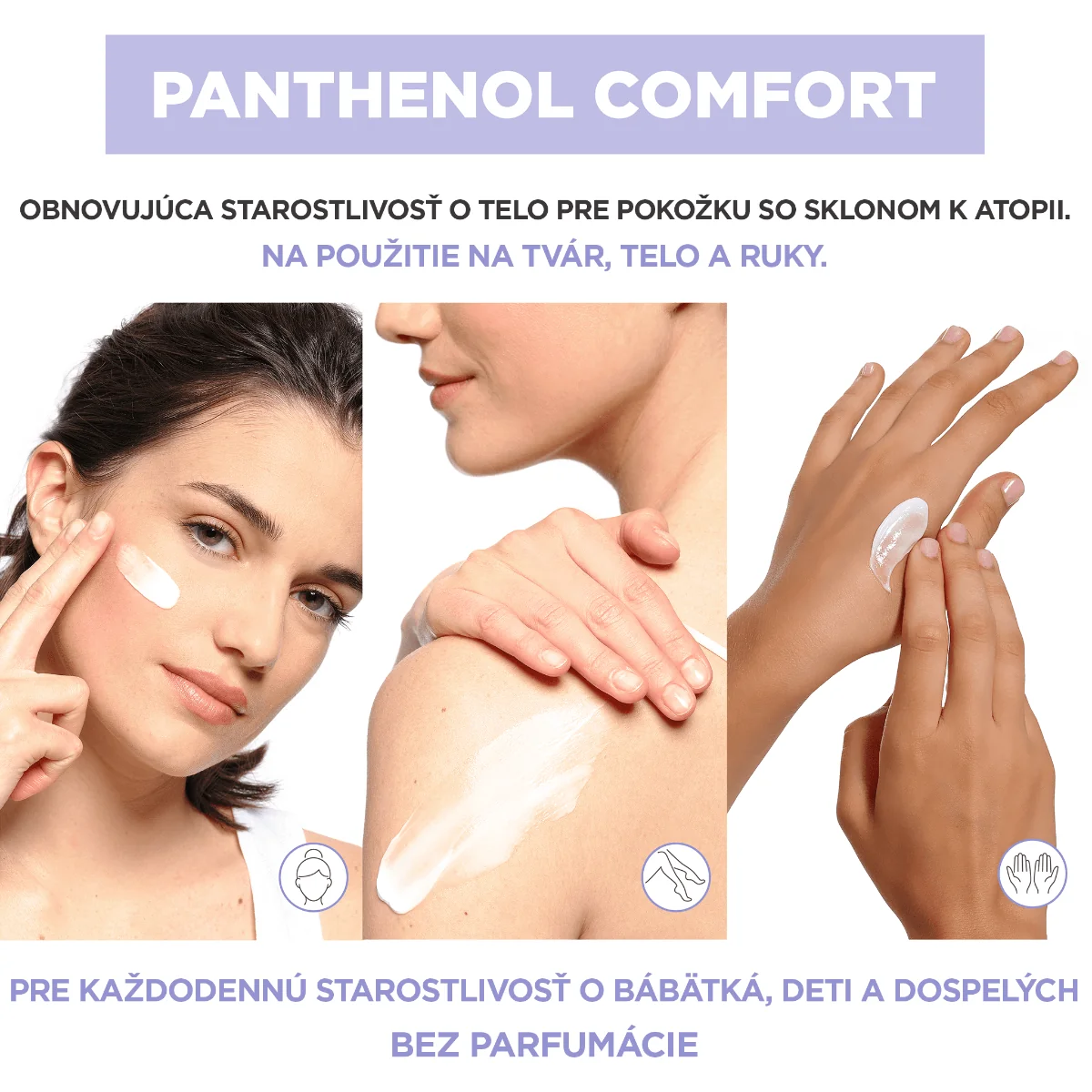 Mixa Panthenol Comfort obnovujúca telová starostlivosť 1×400 ml, telový krém