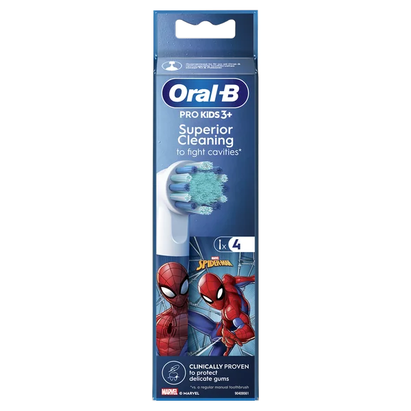 Oral-B Pro Kids Hlavice Zubnej Kefky Spiderman 1×4 ks, náhradné hlavice