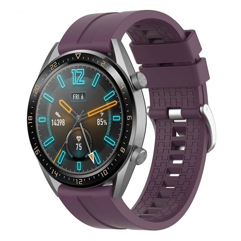 BStrap Silicone Cube remienok na Huawei Watch GT2 Pro purple plum