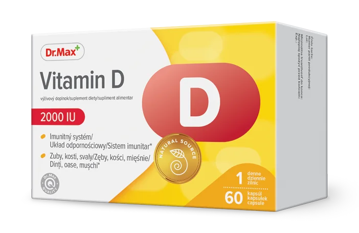 Dr. Max Vitamin D 2000 IU 1×60 cps, výživový doplnok