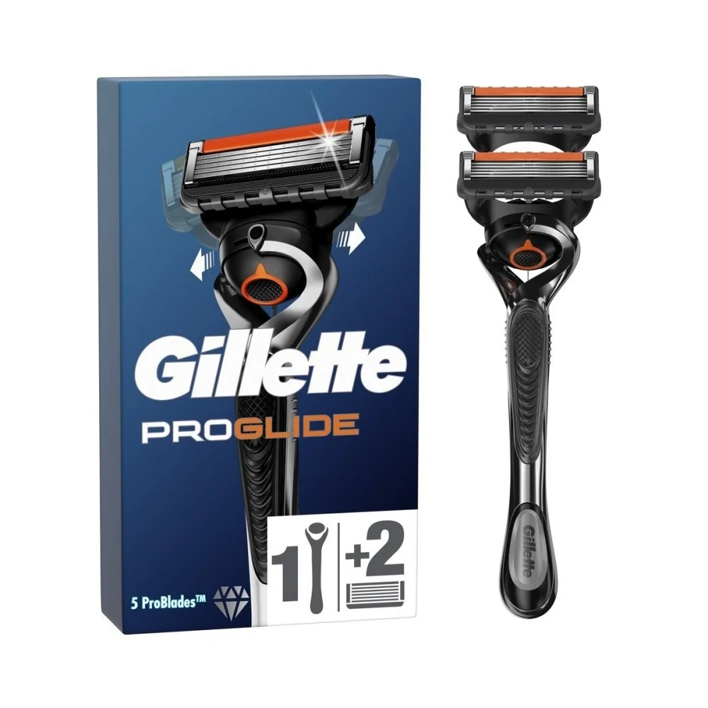 Gillette Fusion Proglide Strojček + 2 NH 1×2 ks, holiaci strojček