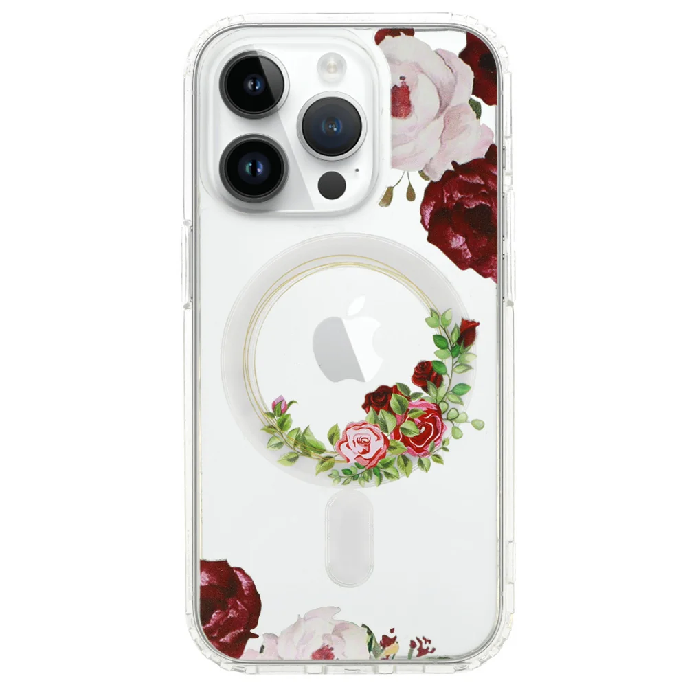 MG Flower MagSafe kryt na iPhone 13 Pro Max, red flower 