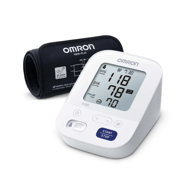 Tlakomer OMRON M3 Comfort + adaptér 1×1 ks, digitálny tlakomer