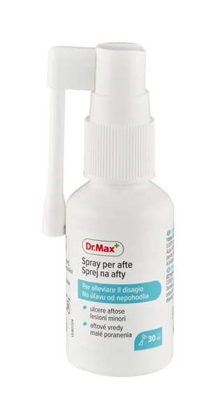 Dr. Max Sprej na afty 1×30 ml, sprej na afty malé poranenia v ústnej dutine