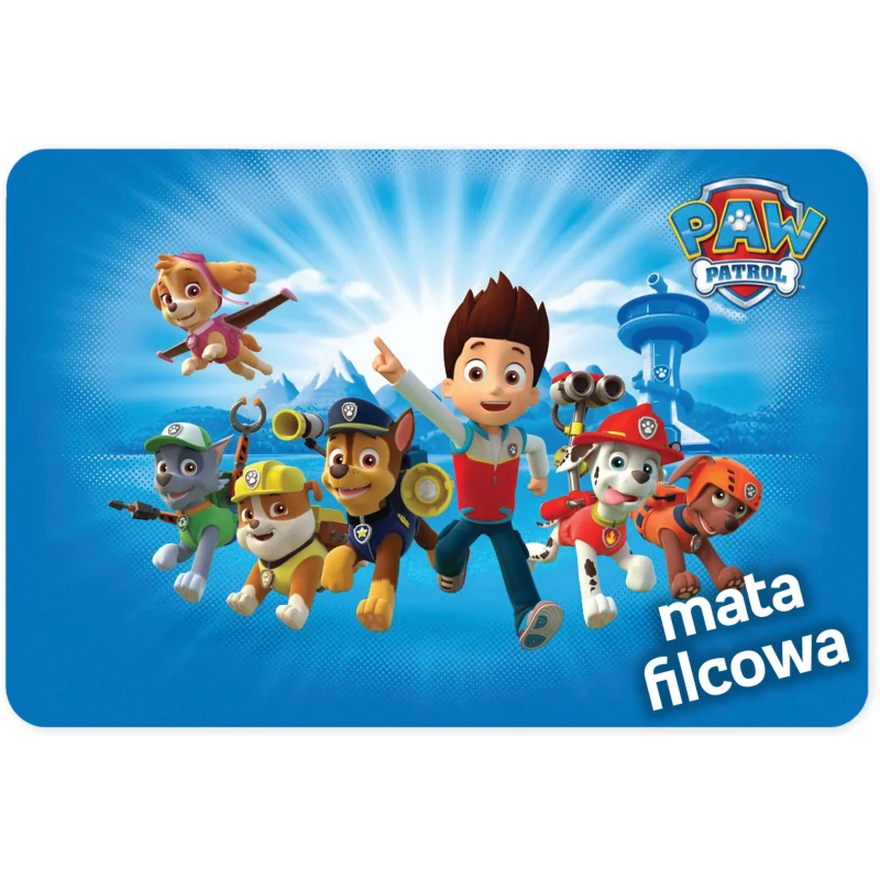 Nickelodeon Filcová podložka, Paw Patrol, modrá, 100x150cm HOKPPG1015-74102