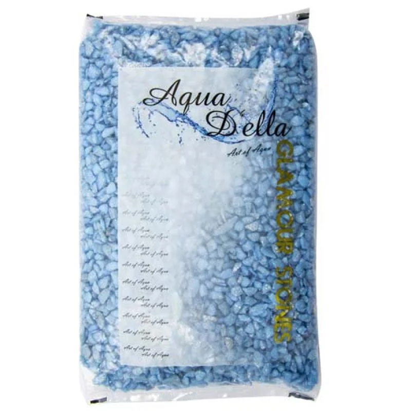 EBI AQUA DELLA Glamour Stone 6/9mm 2kg INDIAN-BLUE -Farebný trblietavý štrk do akvária 