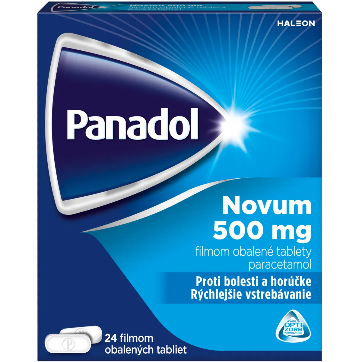 Panadol Novum 500 mg 1×24 tbl, proti horúčke a bolesti