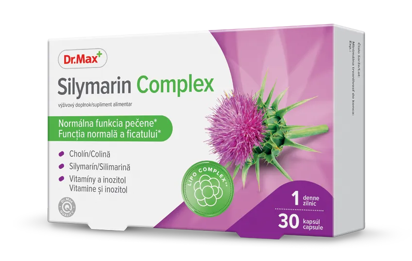Dr. Max Silymarin Complex 1×30 cps, výživový doplnok