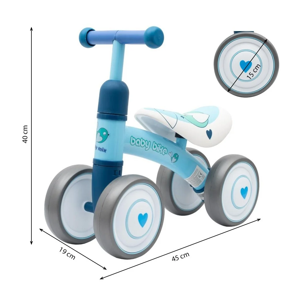 Detské odrážadlo Baby Mix Baby Bike Fruit blue , 20C51006 