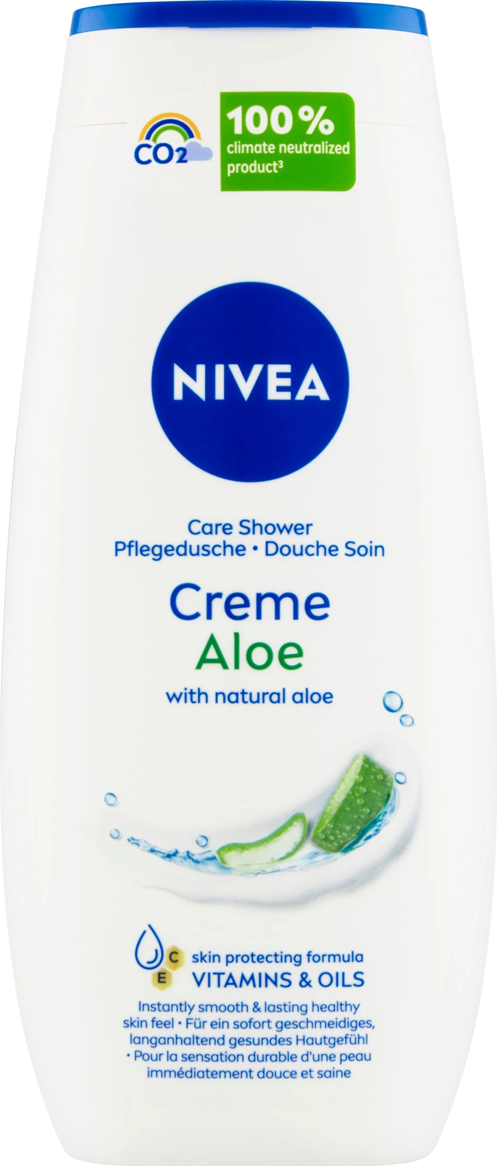 NIVEA Krémový Sprchovací gél Aloe Vera 1×250 ml, hydratuje pokožku