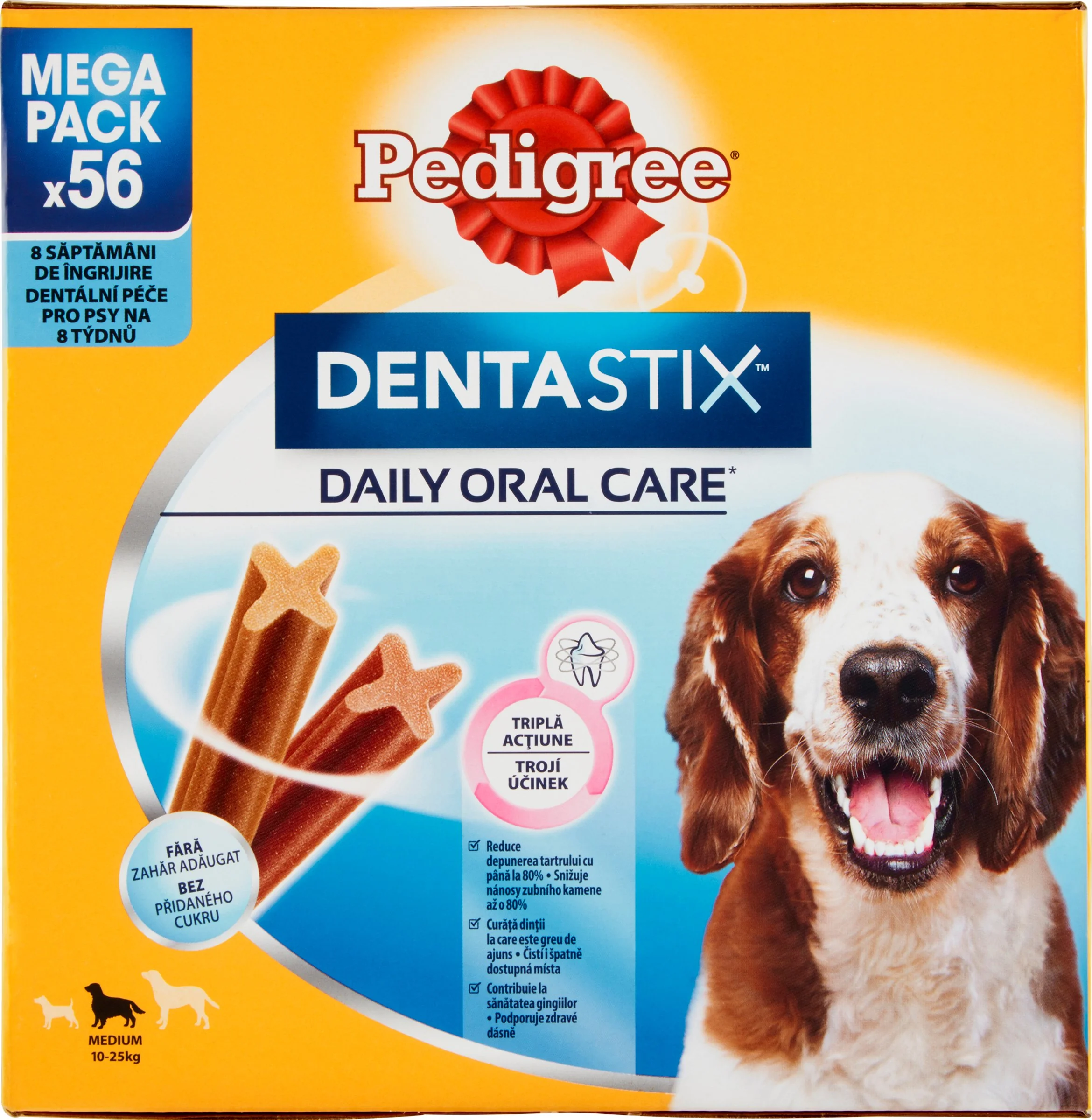 PEDIGREE pochúťka DentaStix Medium 56pack 1×56 ks, pochúťka pre psy