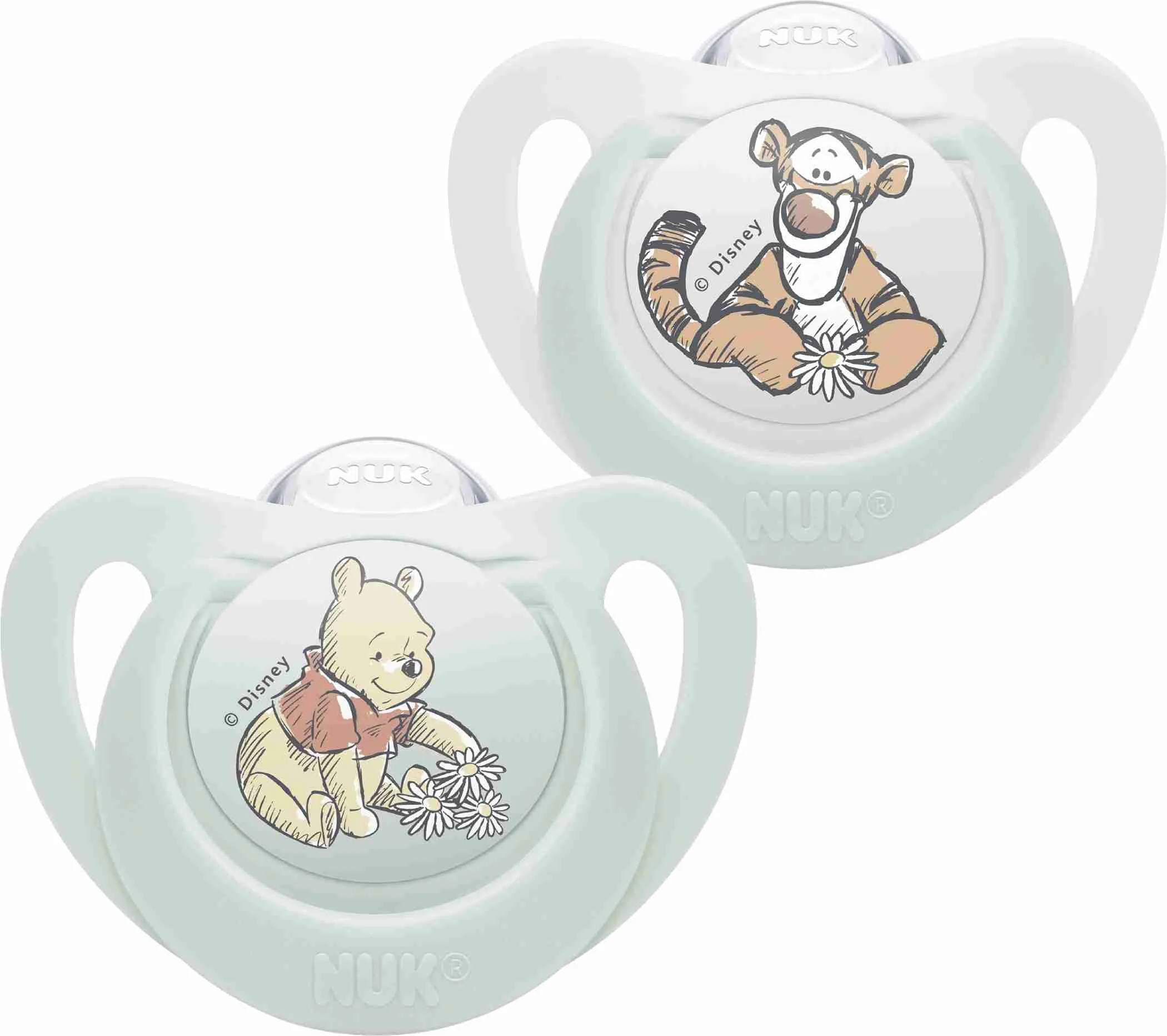 NUK Cumlík Star DISNEY Macko Pú 0-6m. box 1×1ks, cumlík, 0-6m