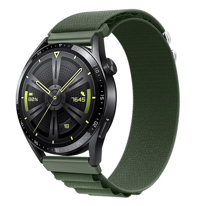 BStrap Nylon Loop remienok na Garmin Vivoactive 4, green