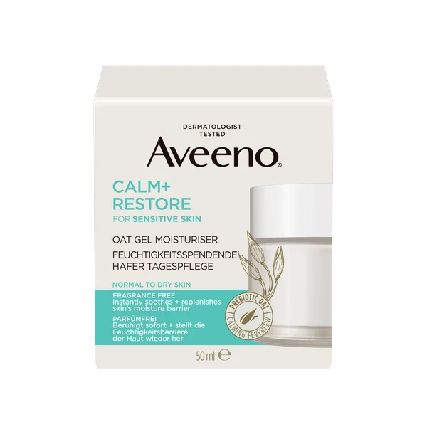 AVEENO® Calm+Restore Hydratačný pleťový gél s ovsom