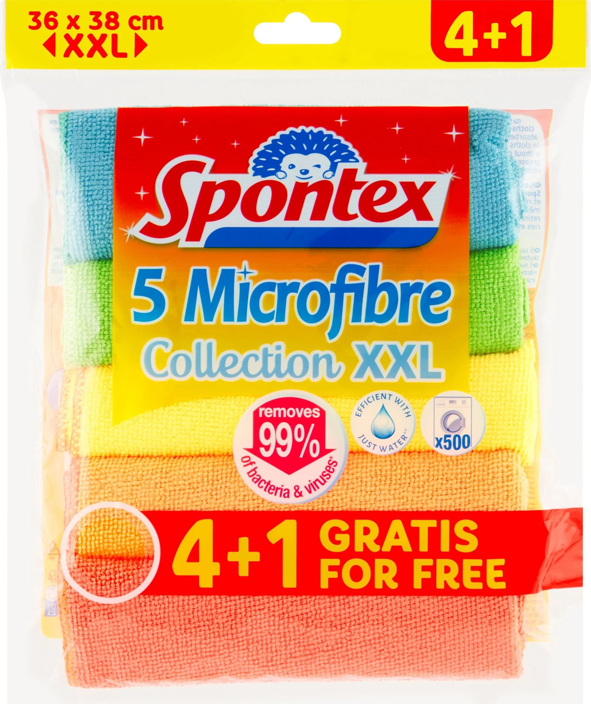 Spontex utěrka z mikrovlákna XXL 4+1