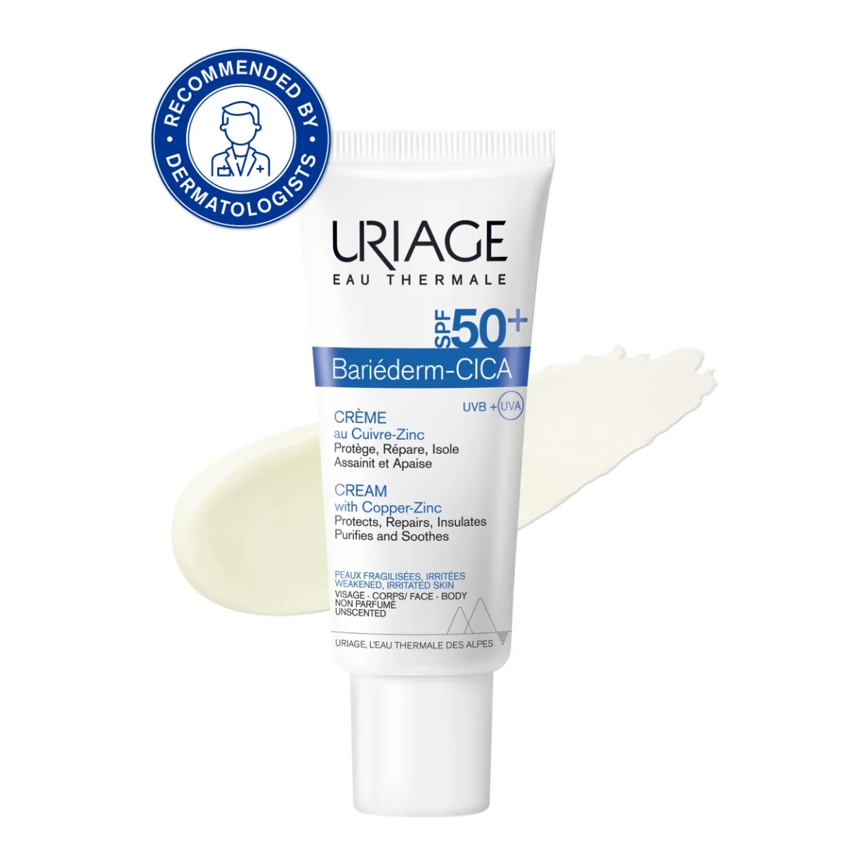 URIAGE BARIÉDERM Krém na tvár CICA s SPF50