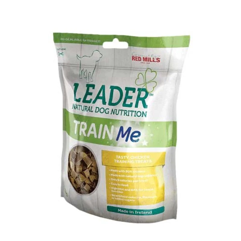 LEADER Train Me Chicken - Low Calorie 130g nízkokalorická pochúťka na výcvik s kuracím mäsom  -aj pre šteňatá