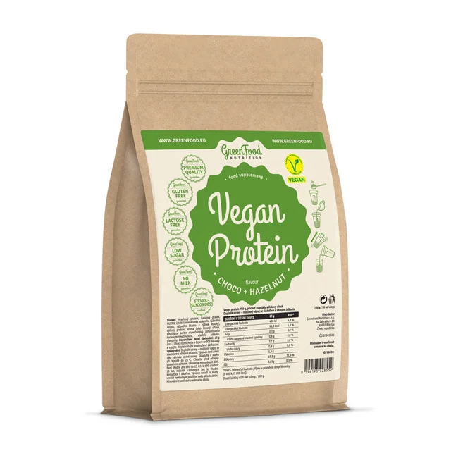 GreenFood Nutrition Vegan protein Choco-Hazelnut