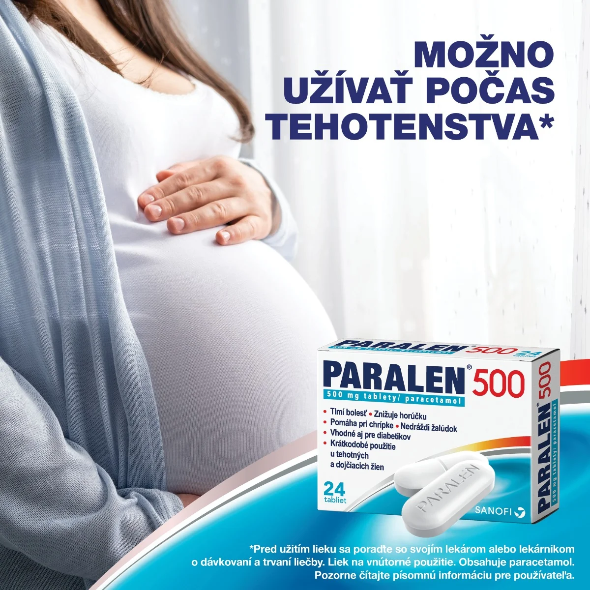 Paralen 500 mg 24 tabliet 1×24 tbl, liek