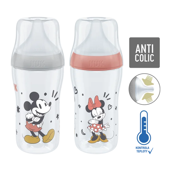 NUK Perfect Match flaša MICKEY s kontrolou teploty 260 ml