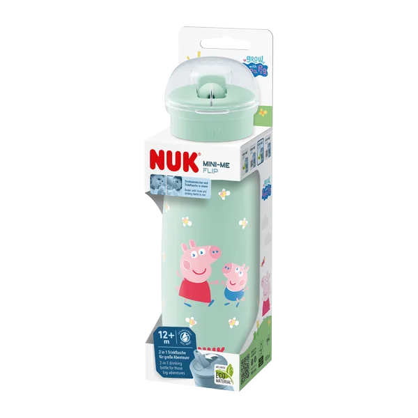 NUK flaša Mini-Me Flip Peppa Pig (12+ m.) 1×1 ks, dojčenská fľaša