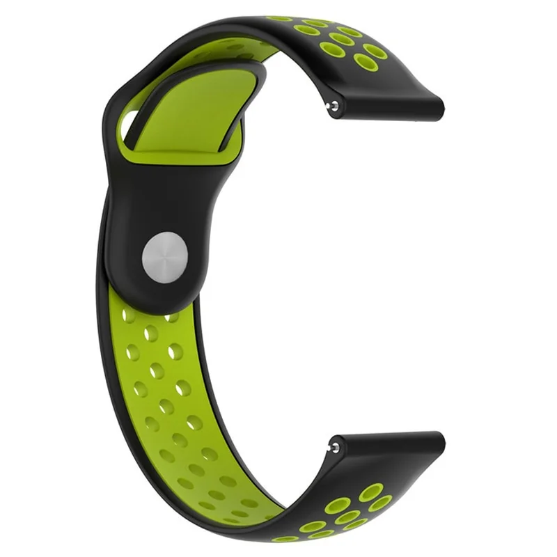 BStrap Silicone Sport remienok na Garmin Vivoactive 3 black/green