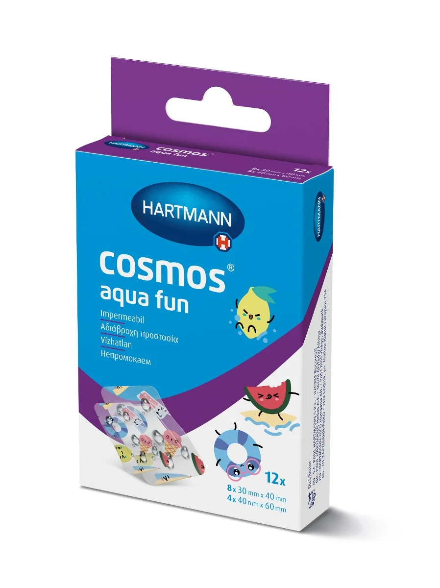 COSMOS Aqua Fun, vodeodolná násplasť na rany (2 veľkosti)