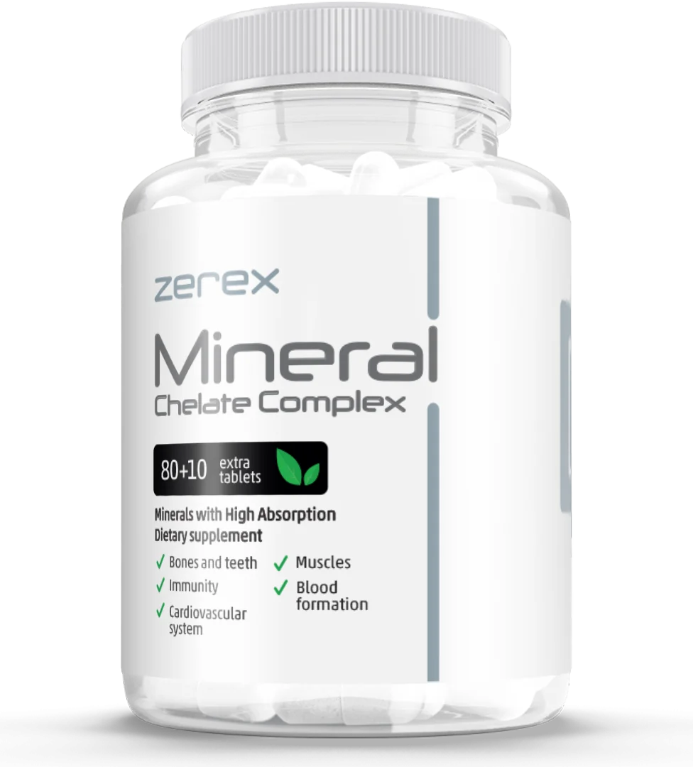 ZEREX Minerál Chelát Komplex 1×90 tbl , výživový doplnok