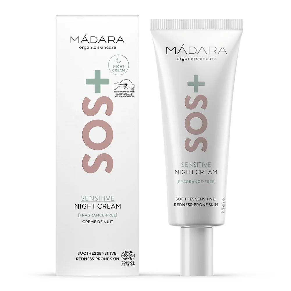 MÁDARA SOS+ SENSITIVE Nočný krém 1×70ml, nočný krém