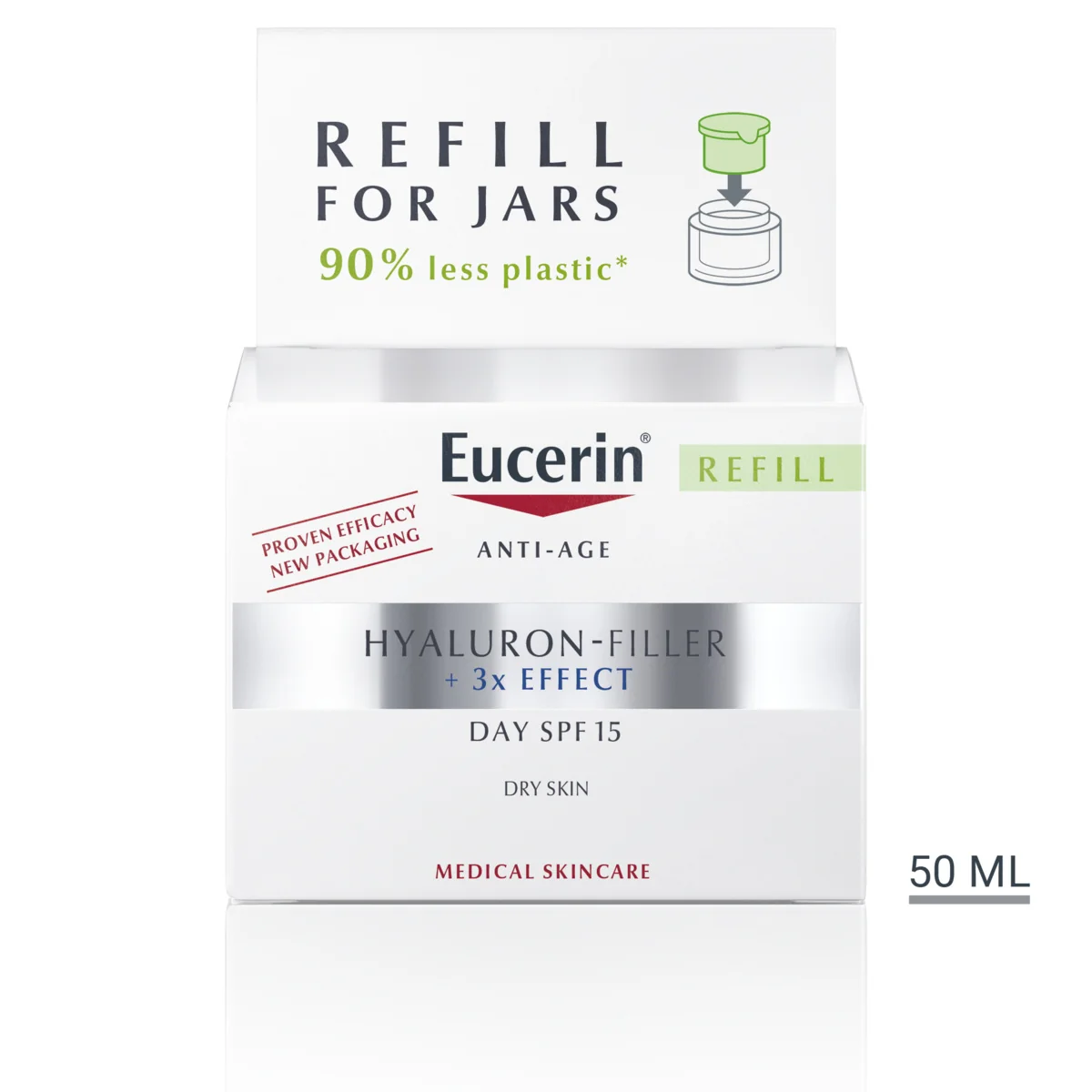 Eucerin HYALURON-FILLER+3xEFFECT Denný krém REFILL