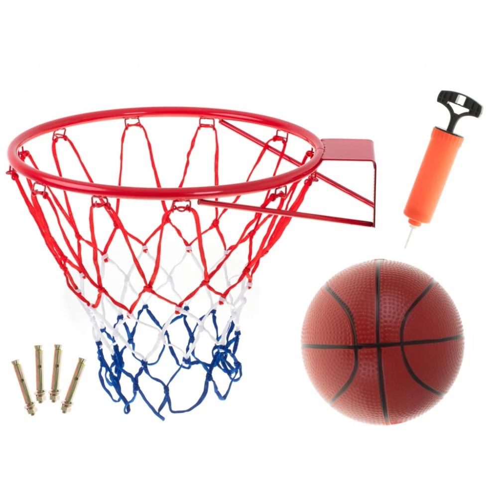 Basketbalová obruč so sieťkou a loptou BASKETBALL RIM 45cm 