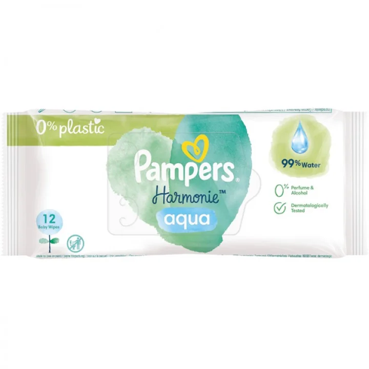 Pampers Harmonie Aqua Vlhčené Obrúsky 12ks