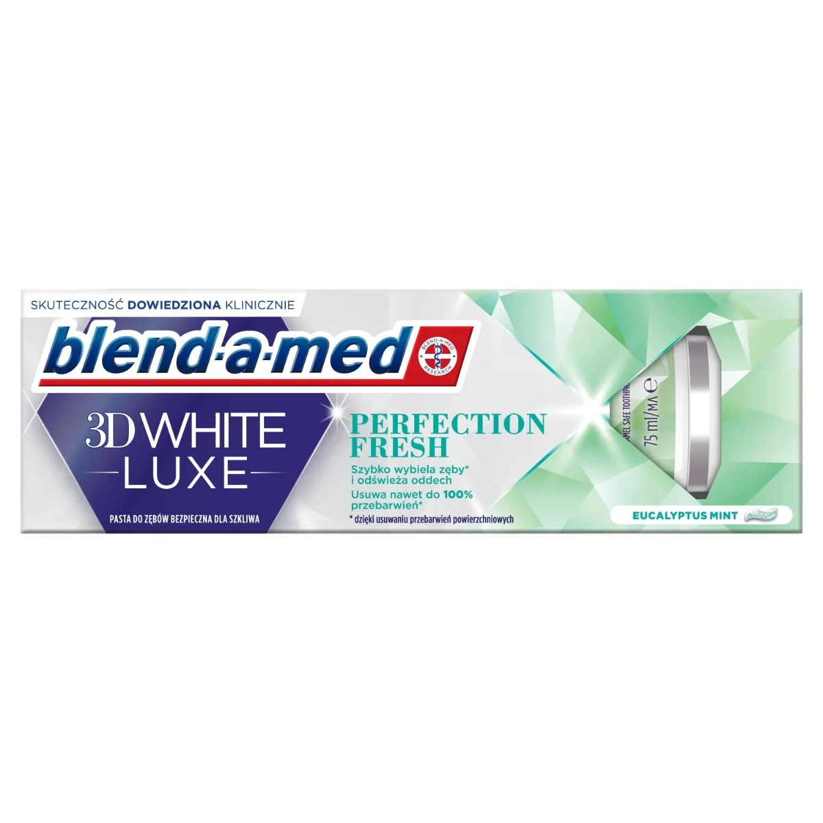 Blend-a-med 3D White Luxe perfect blast bieliaca zubná pasta 75ml 1×75 ml, zubná pasta