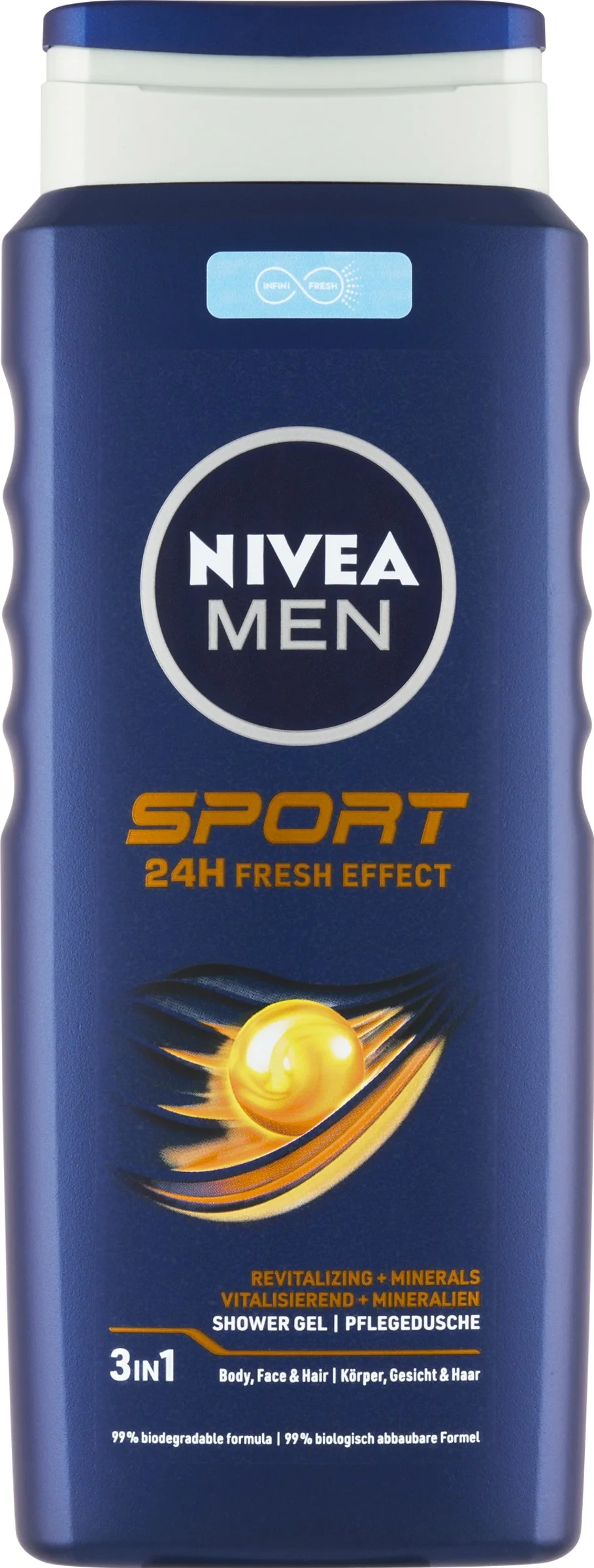 NIVEA Men Sprchovací gél Šport 500ml 1×500 ml, sprchovací gél