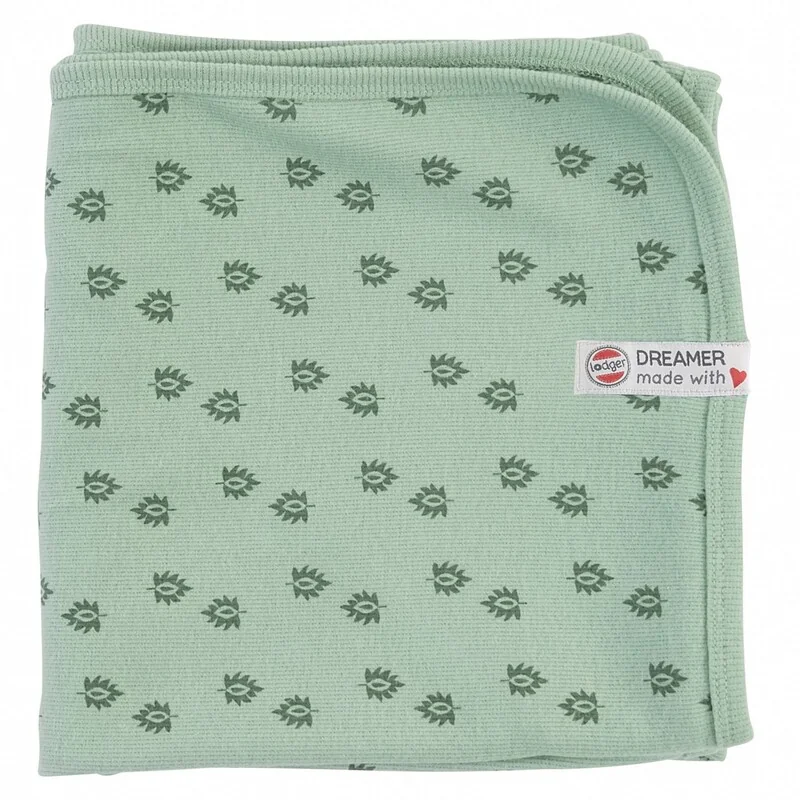 LODGER - Dreamer Newborn Rib Silt Green 100 x 100 cm 