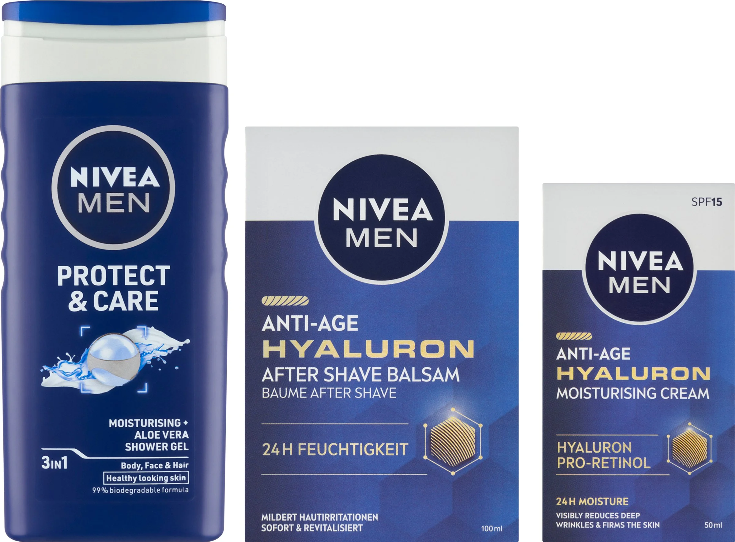 NIVEA MEN BAG HYALURON 1×1 ks, darčekové balenie