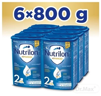 Nutrilon Advanced 2 Good Night 6×800 g, dojčenské mlieko