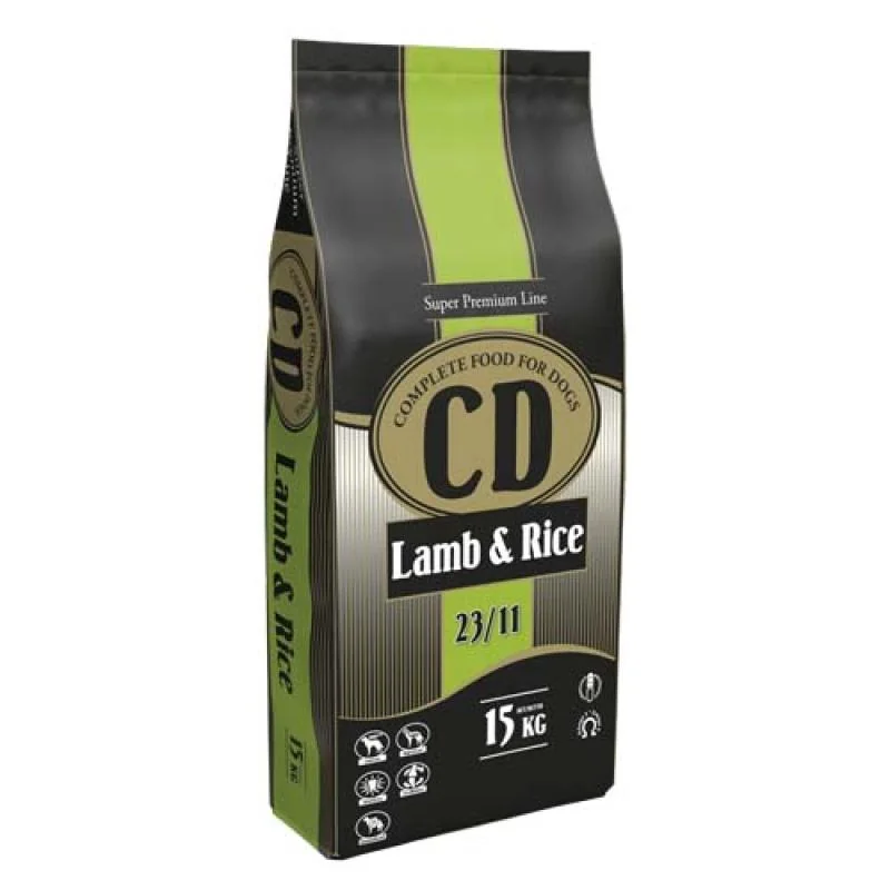 DELIKAN CD Lamb and Rice 23/11 15kg Kompletné superprémiové krmivo s jahňacím mäsom a ryžou pre psy stredných a veľkých plemien